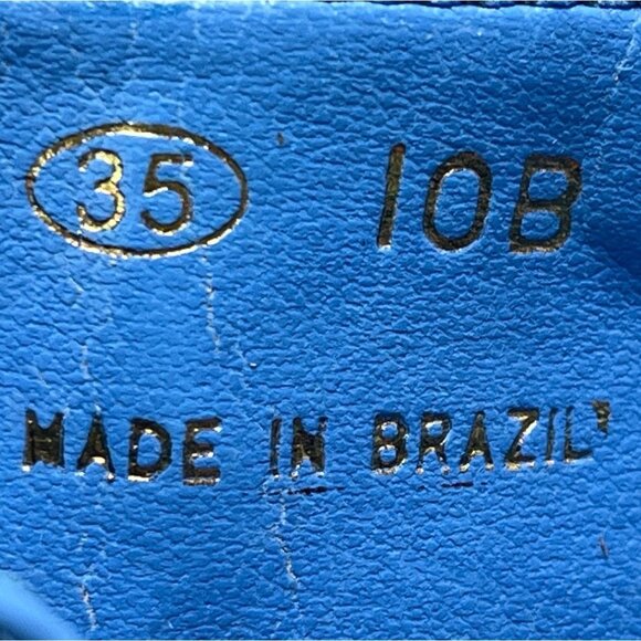 Vtg Talbots Women's Beach Blue Gazelle Sandals Sz 10M - NWB - Picture 8 of 10